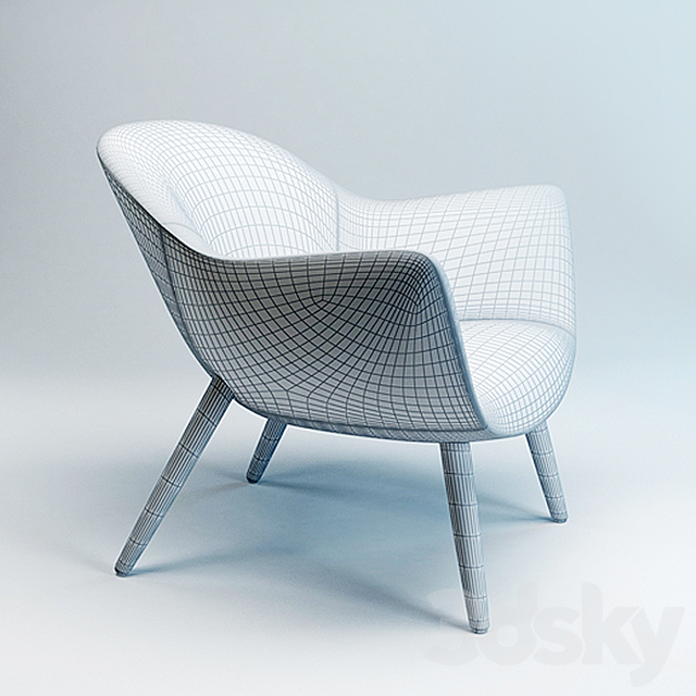 Mad chair Marcel Wanders (2015) Poliform 3DS Max Model - thumbnail 3