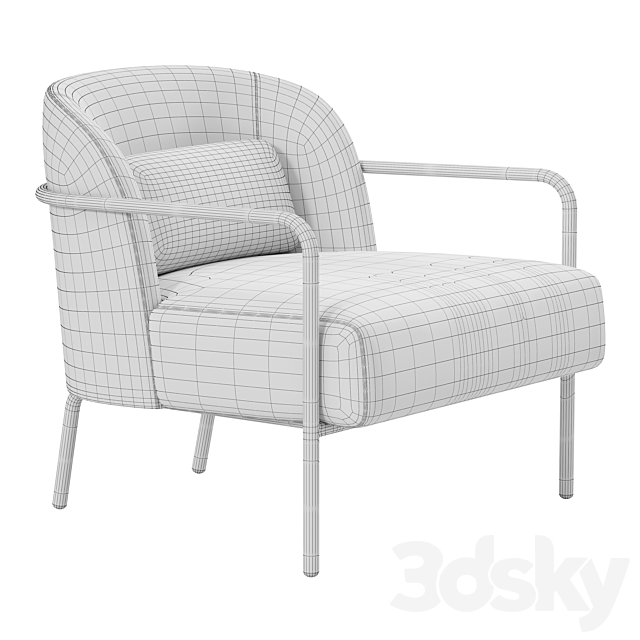 MAD Circa Lounge Chair 3DS Max Model - thumbnail 3