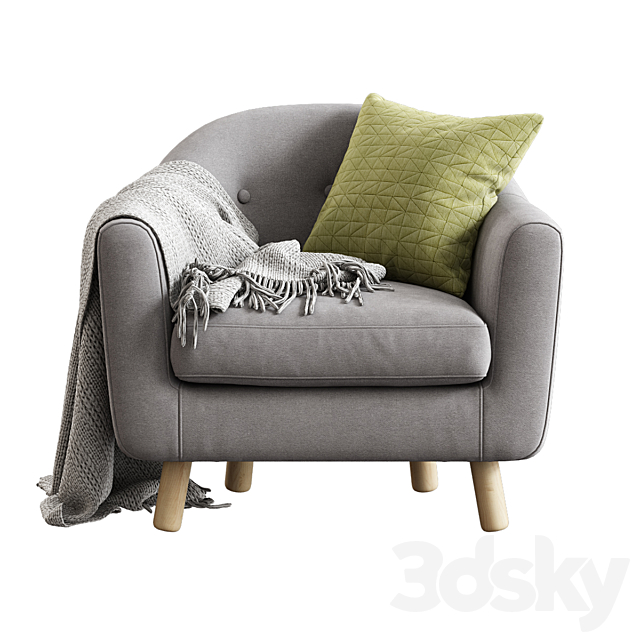 Made _ Lottie Armchair 3DSMax File - thumbnail 2