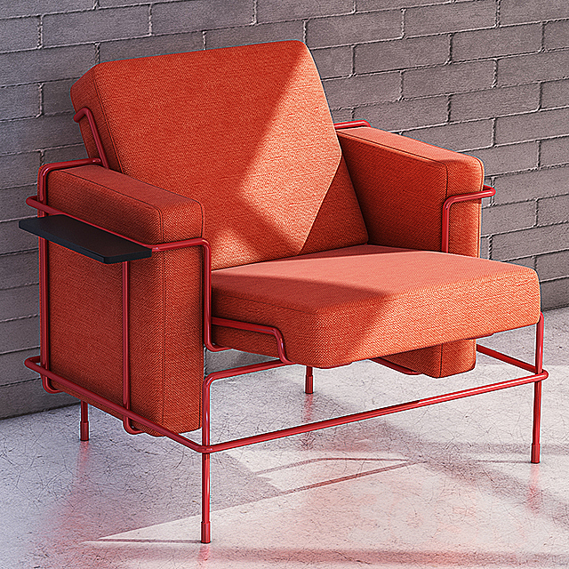 Magis Traffic Armchair 3DS Max Model - thumbnail 2