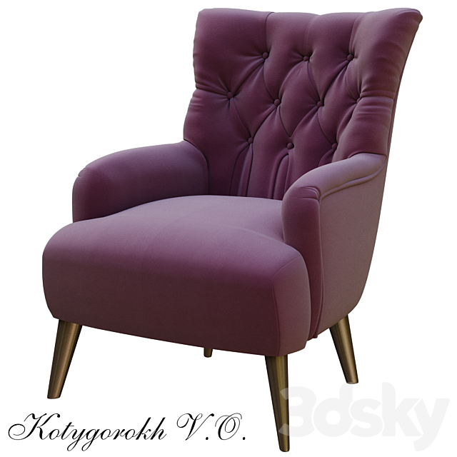 Maisie Armchair 3DSMax File - thumbnail 1