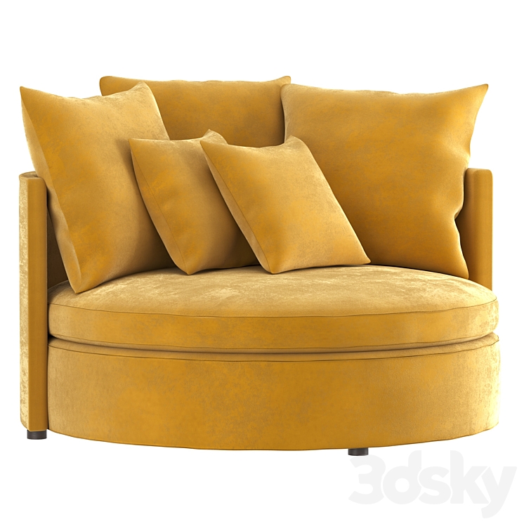 MAISONS DU MONDE Mustard yellow 3DS Max Model - thumbnail 1