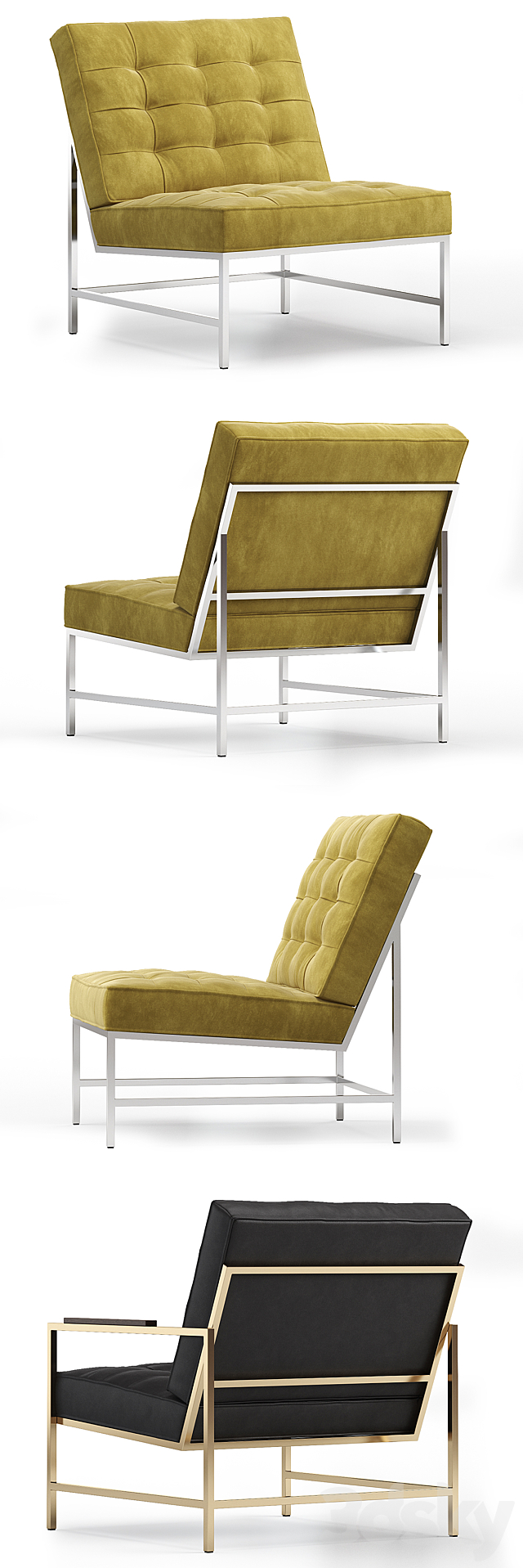 Major Armchair 3ds Max - thumbnail 2