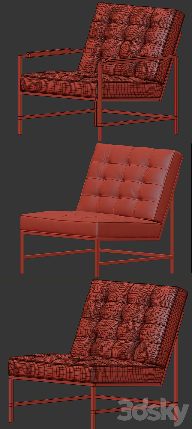 Major Armchair 3ds Max - thumbnail 3