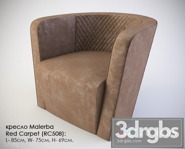 Malerba Armchair 3dsmax Download - thumbnail 1