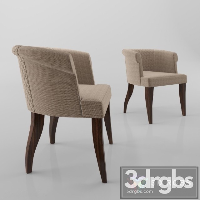 Malerba Red Carpet Armchair 3dsmax Download - thumbnail 1