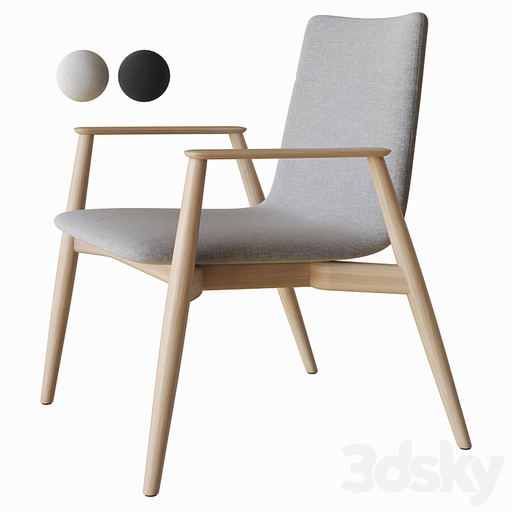 malmo armchair 3DS Max Model - thumbnail 1