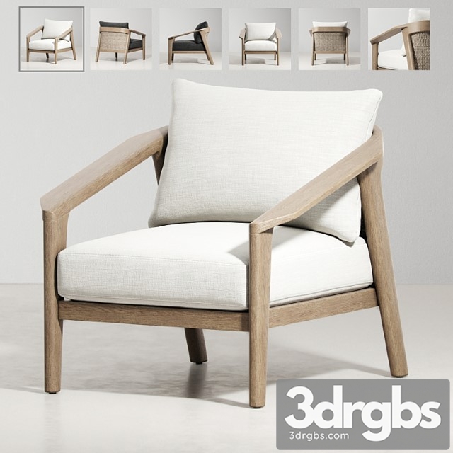 malta teak chair 3dsmax Download - thumbnail 1