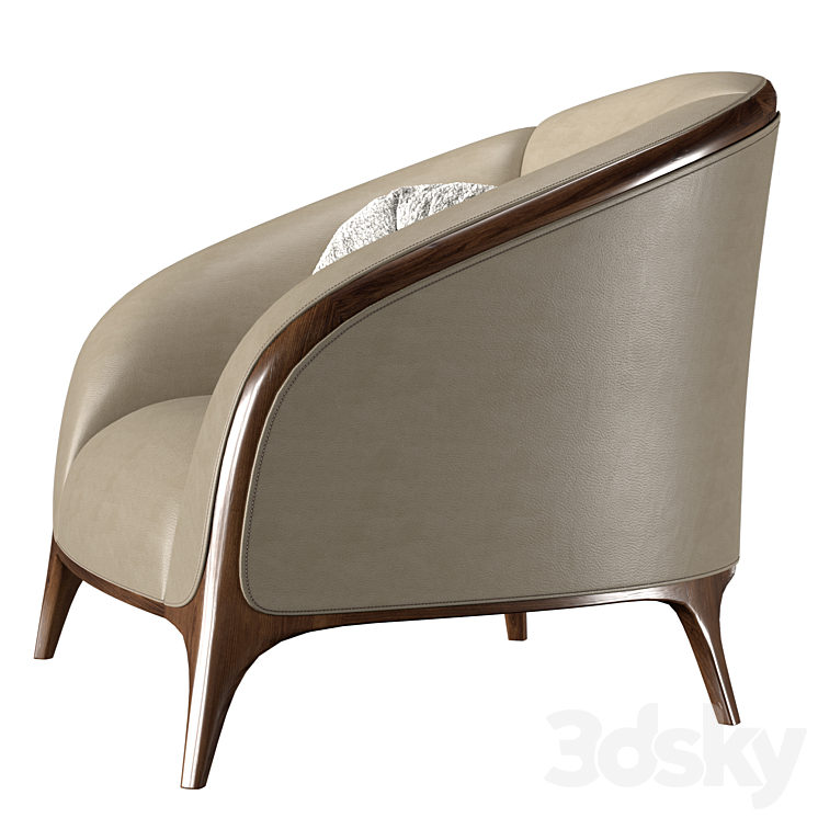 Mantellassi 1926 Katrine armchair 3DS Max Model - thumbnail 2