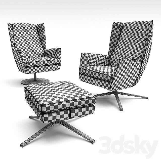 Marelli armchair Fly 3DSMax File - thumbnail 2