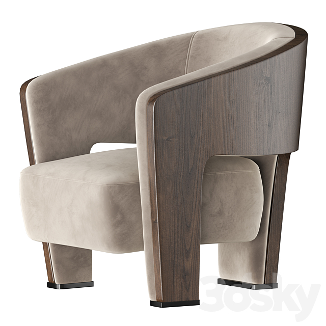 Marelli CHLOE Armchair 3DSMax File - thumbnail 1