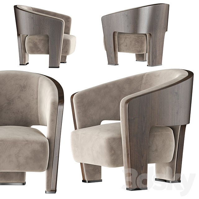 Marelli CHLOE Armchair 3DSMax File - thumbnail 6