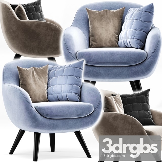 Margi Armchair 3dsmax Download - thumbnail 1