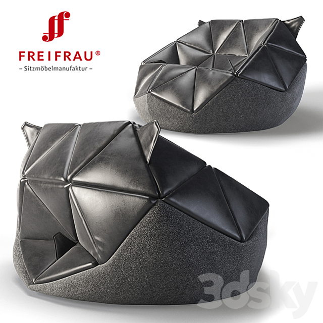 Marie bean bag chair 3DSMax File - thumbnail 1