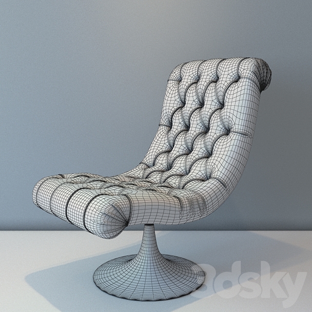 Marie’s Corner BRAZIL armchair 3DS Max Model - thumbnail 2