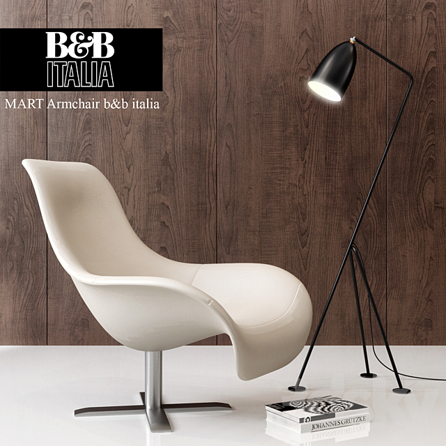 Mart Armchair B&B Italy 3DSMax File - thumbnail 1