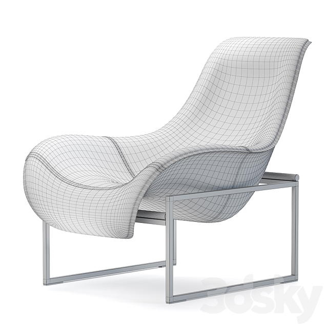 Mart Armchair Frame Base 3ds Max - thumbnail 3