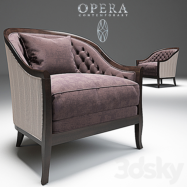 Marta Classic Armchair _Opera 3DSMax File - thumbnail 1