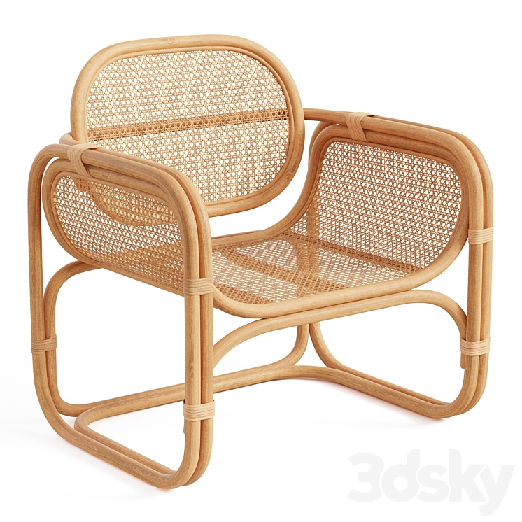 Marte Lounge Chair 3DS Max Model - thumbnail 1