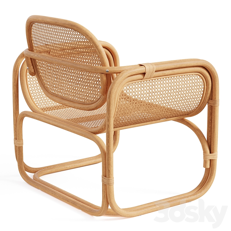 Marte Lounge Chair 3DS Max Model - thumbnail 2