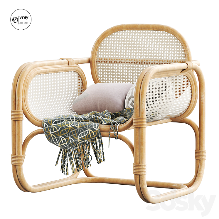 Marte Lounge Chair 3DS Max - thumbnail 1