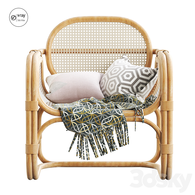 Marte Lounge Chair 3DS Max - thumbnail 2