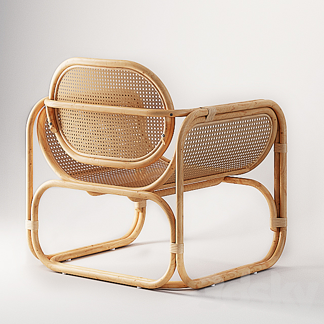 Marte Lounge Chair 3DS Max Model - thumbnail 2