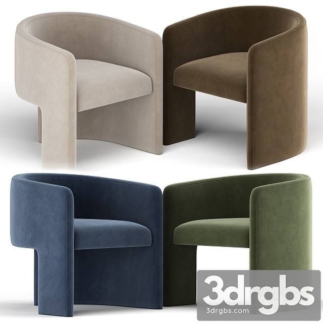 Martinique Armchair 3dsmax Download - thumbnail 1