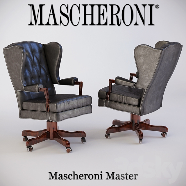 Mascheroni Master Armchair 3ds Max - thumbnail 1