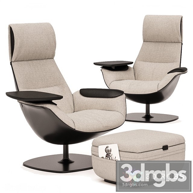 Massaud Lounge Chair 3dsmax Download - thumbnail 1