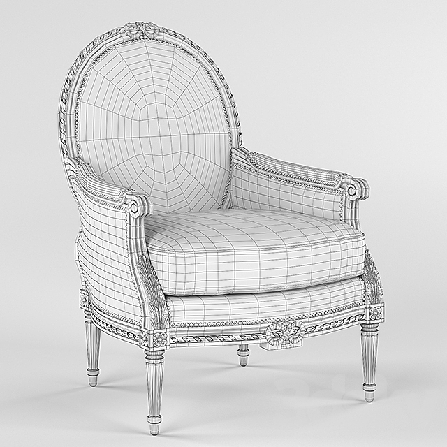 Massoud Tea Garden Chair 3DS Max Model - thumbnail 2