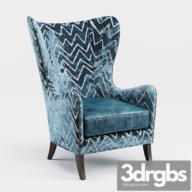 Massoud viviette wing chair 3dsmax Download - thumbnail 1