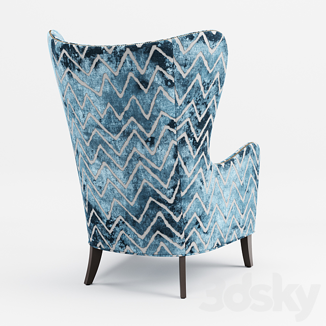 Massoud Viviette Wing Chair 3DSMax File - thumbnail 2