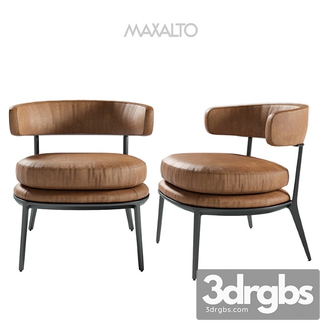 Maxalto Caratos Armchair 3dsmax Download - thumbnail 1