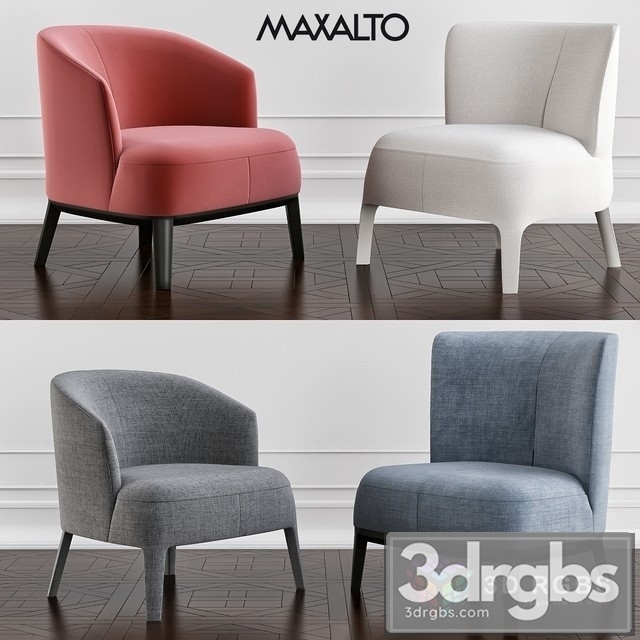 Maxalto Febo Armchair 04 3dsmax Download - thumbnail 1