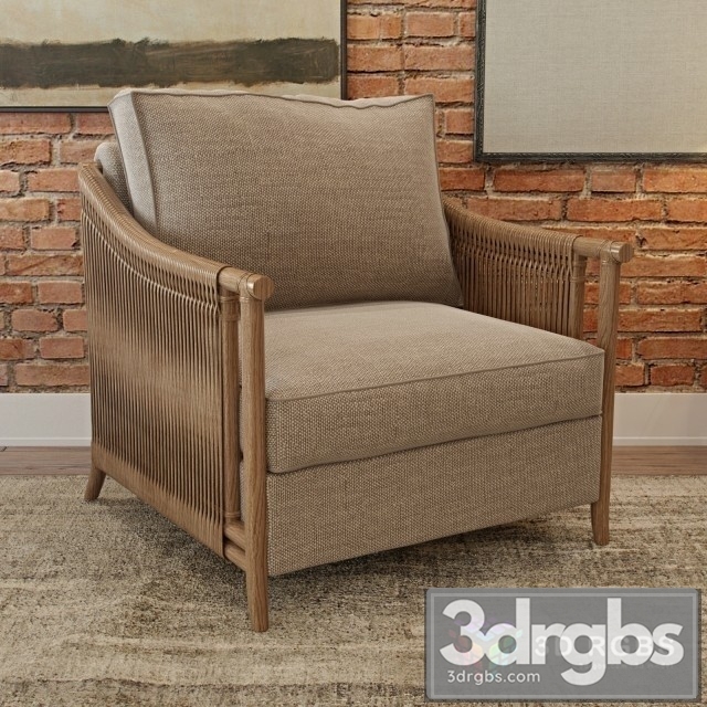 Mc Guire Jolie Lounge Armchair 3dsmax Download - thumbnail 1