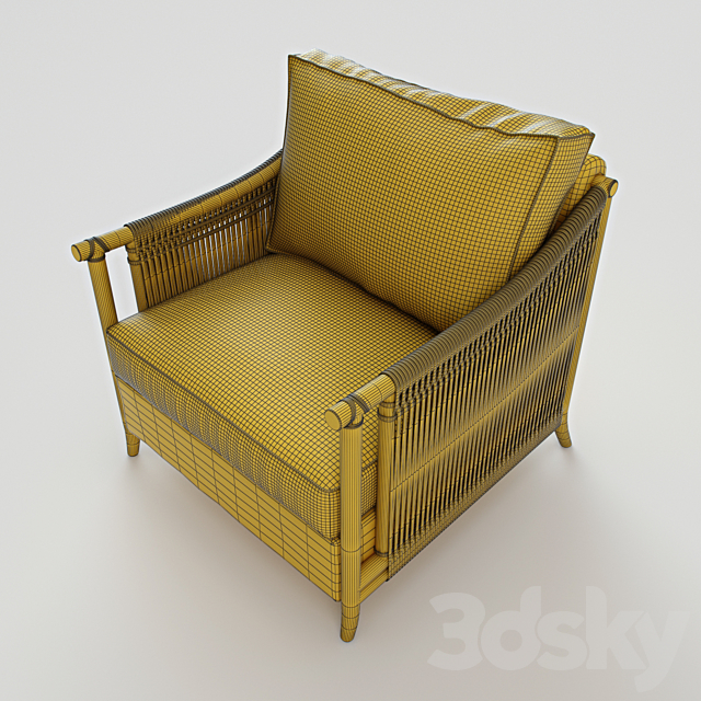 McGuire Jolie Lounge Chair 3DS Max Model - thumbnail 3