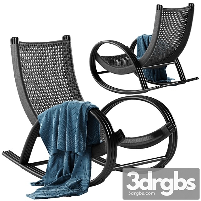 Mcguire rollick rocking chair 3dsmax Download - thumbnail 1