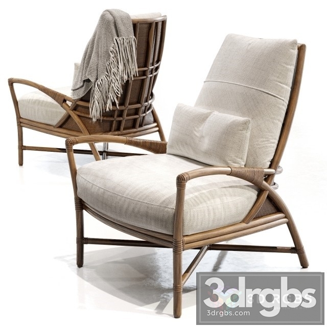 Mcguirefurniture Petal Lounge Chair 3dsmax Download - thumbnail 1