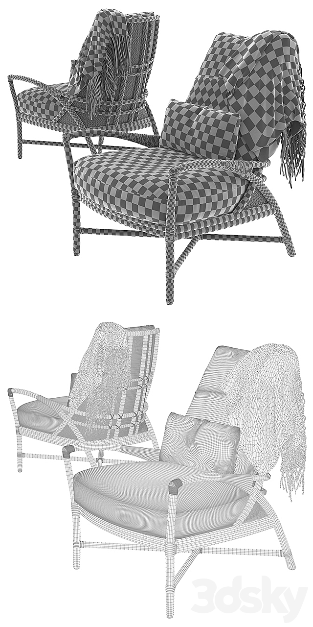 Mcguirefurniture PETAL LOUNGE CHAIR 3DSMax File - thumbnail 2