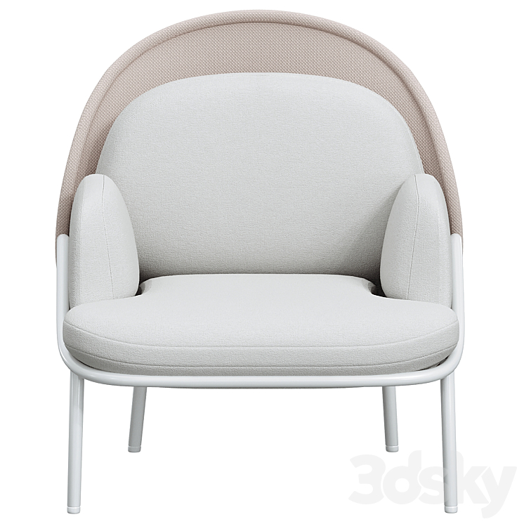 MDD MESH Low-back wingchair Designer Krystian Kowalski Collection Mesh 3DS Max Model - thumbnail 2