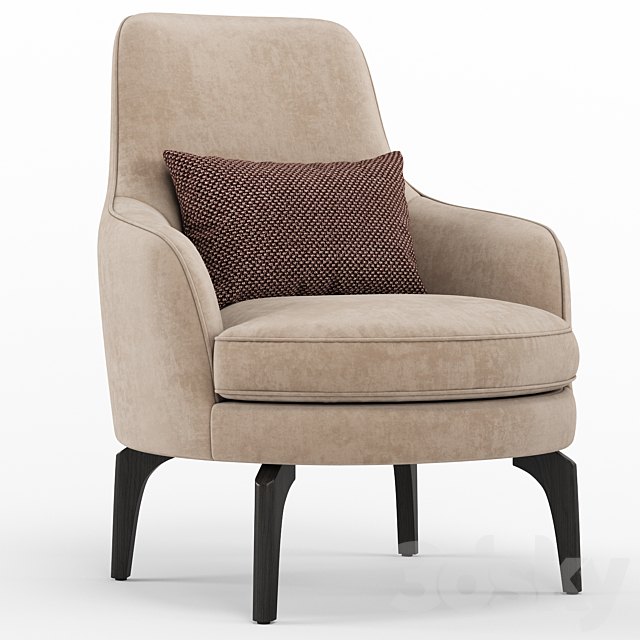 Medea armchair – Calligaris 3DS Max Model - thumbnail 2