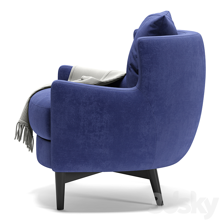 Medea Lifestyle 1905 Gio armchair 3DS Max - thumbnail 2