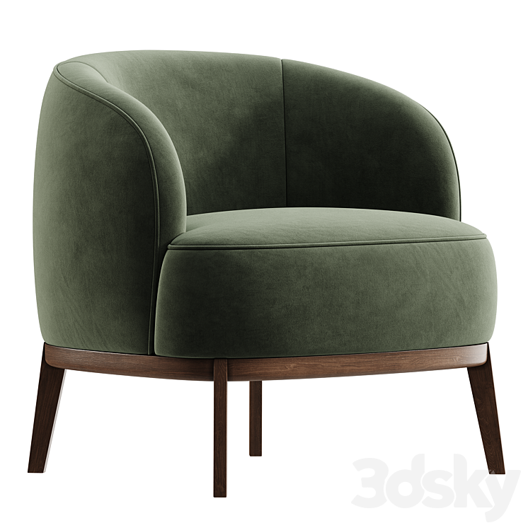 Megan Armchair by Domkapa 3DS Max Model - thumbnail 2