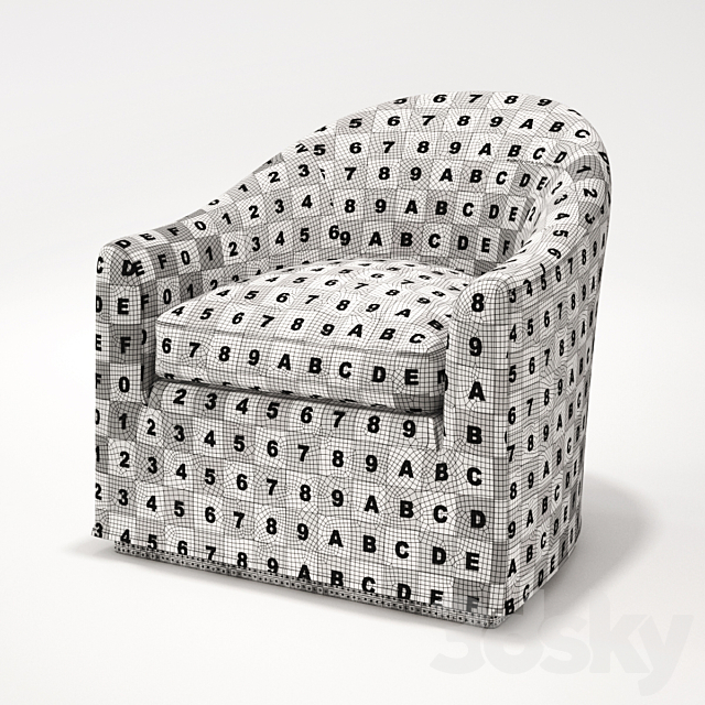 Meridiani – Lennon fit armchair 3DS Max Model - thumbnail 3