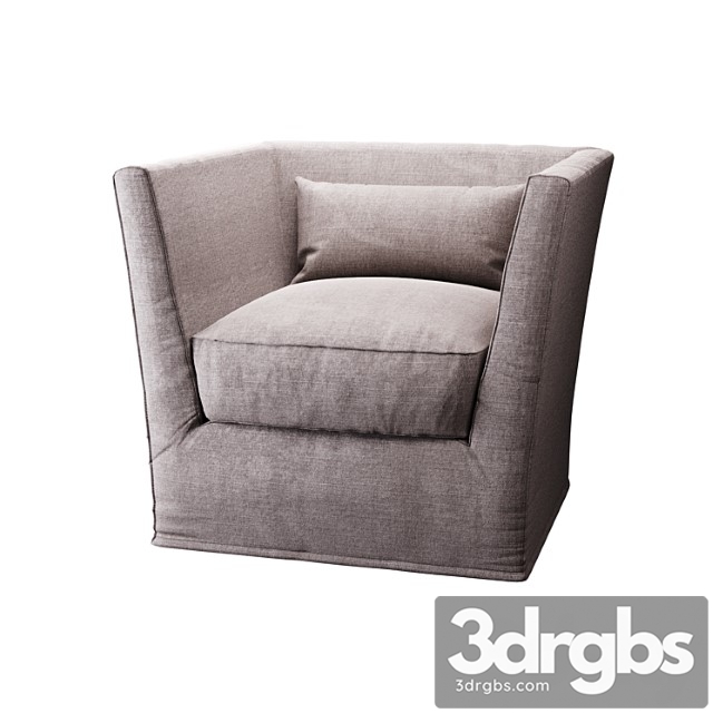 Meridiani Queen Armchair 3dsmax Download - thumbnail 1