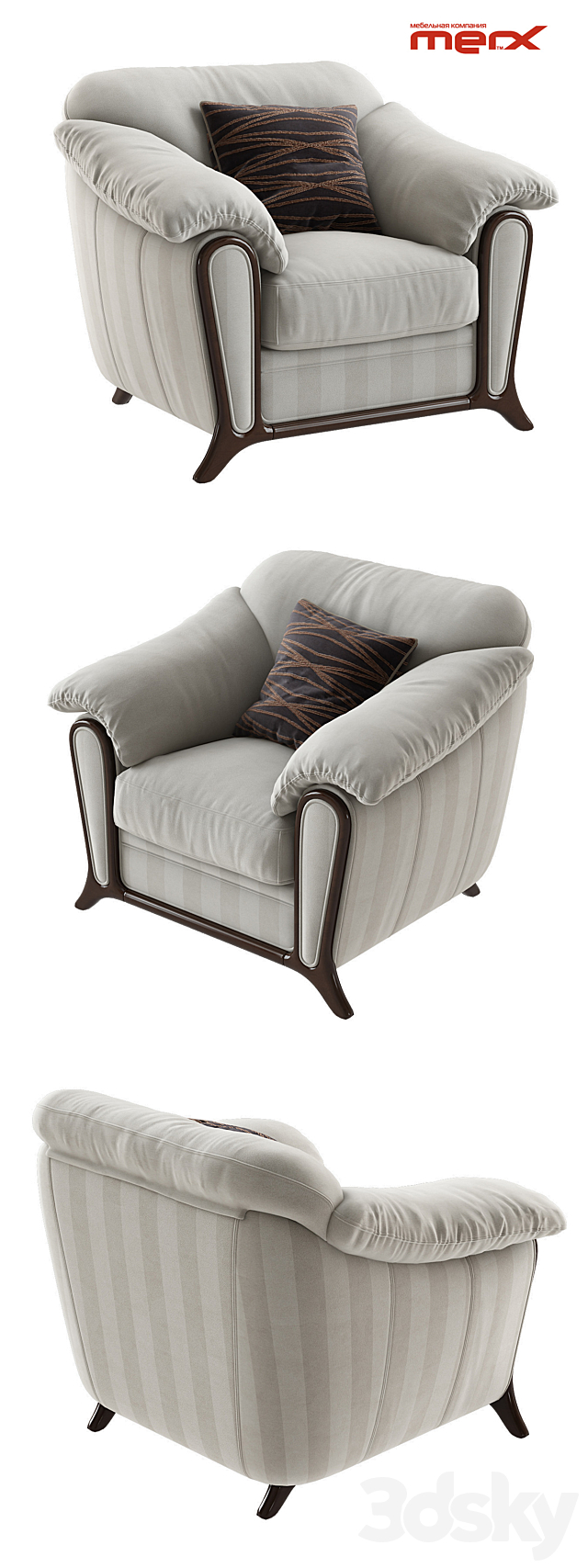 Merx _ Anastasia (Armchair) 3DSMax File - thumbnail 2