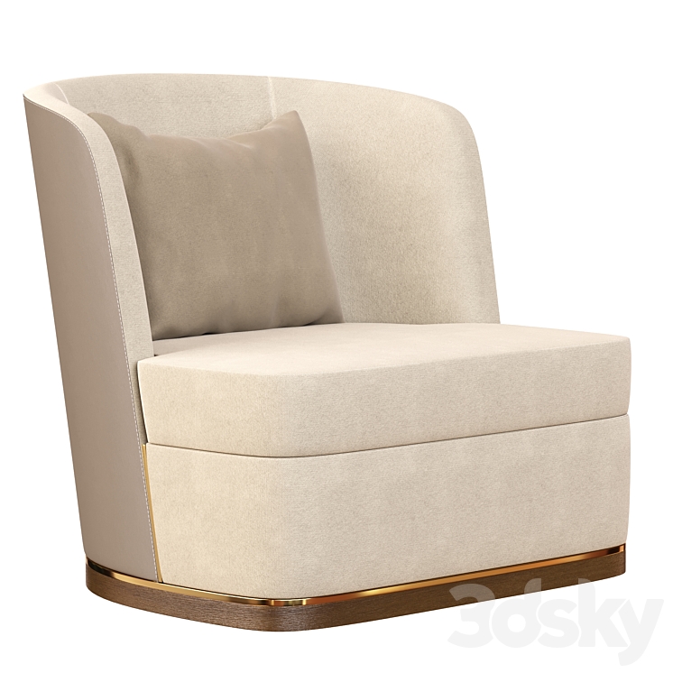 Michael armchair 3DS Max Model - thumbnail 1