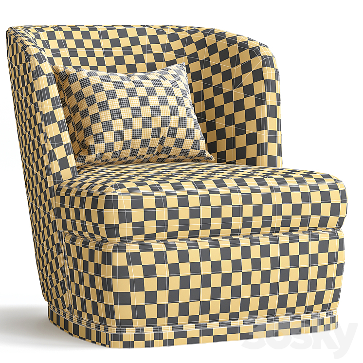 MICHAEL ARMCHAIR 3DS Max Model - thumbnail 2