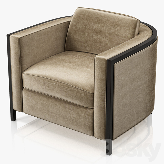 Michael Berman – Holmby lounge chair 3ds Max - thumbnail 1